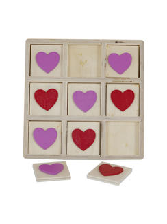 Wooden love nine square grid
