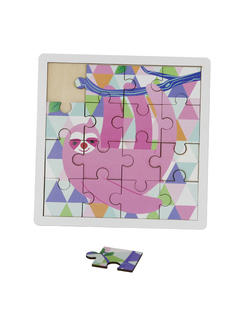 Wooden pink bear puzzle