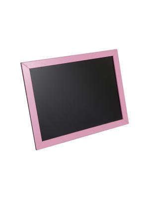 Wooden pink border blackboard