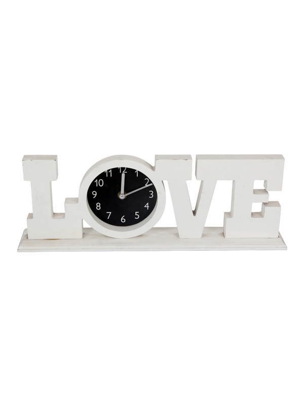 Nameplate with clock